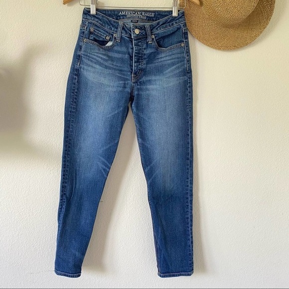 American Eagle Vintage High Rise Skinny Jeans Size 2 - Picture 2 of 10